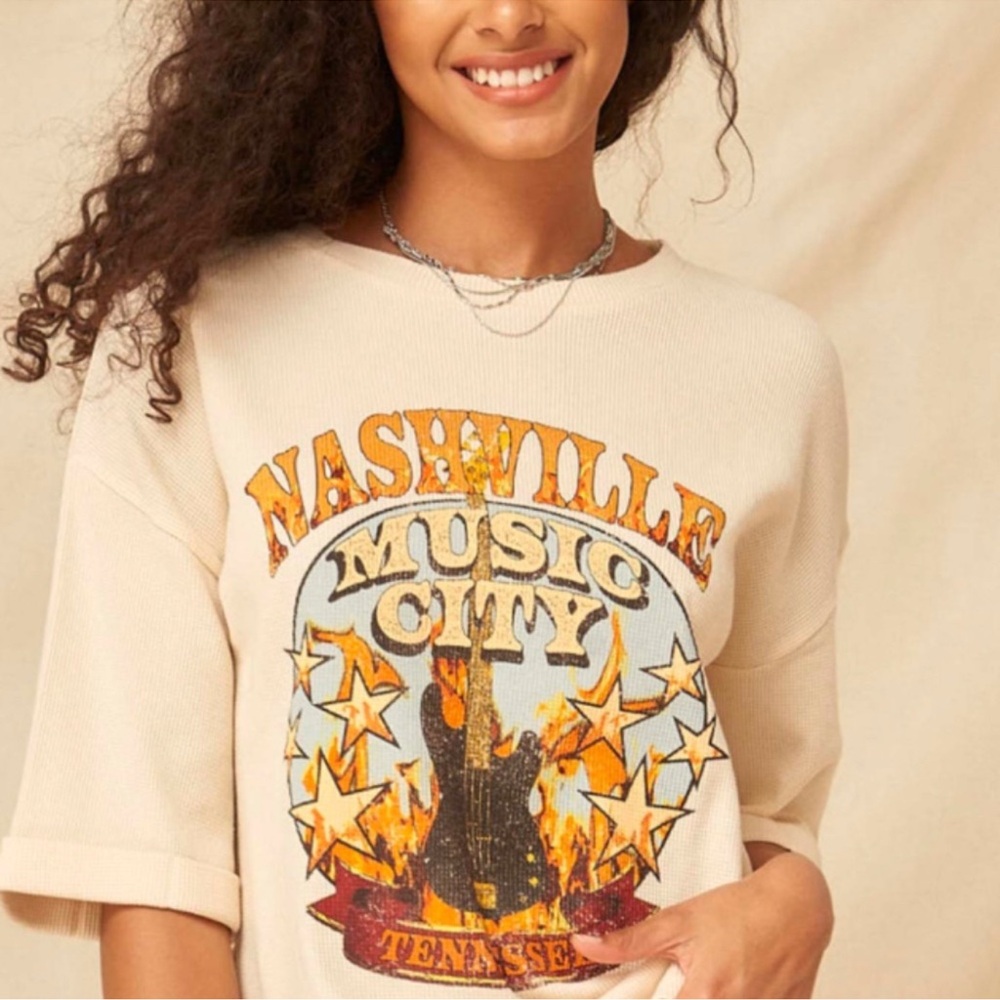 Nashville Music City Graphic Tee